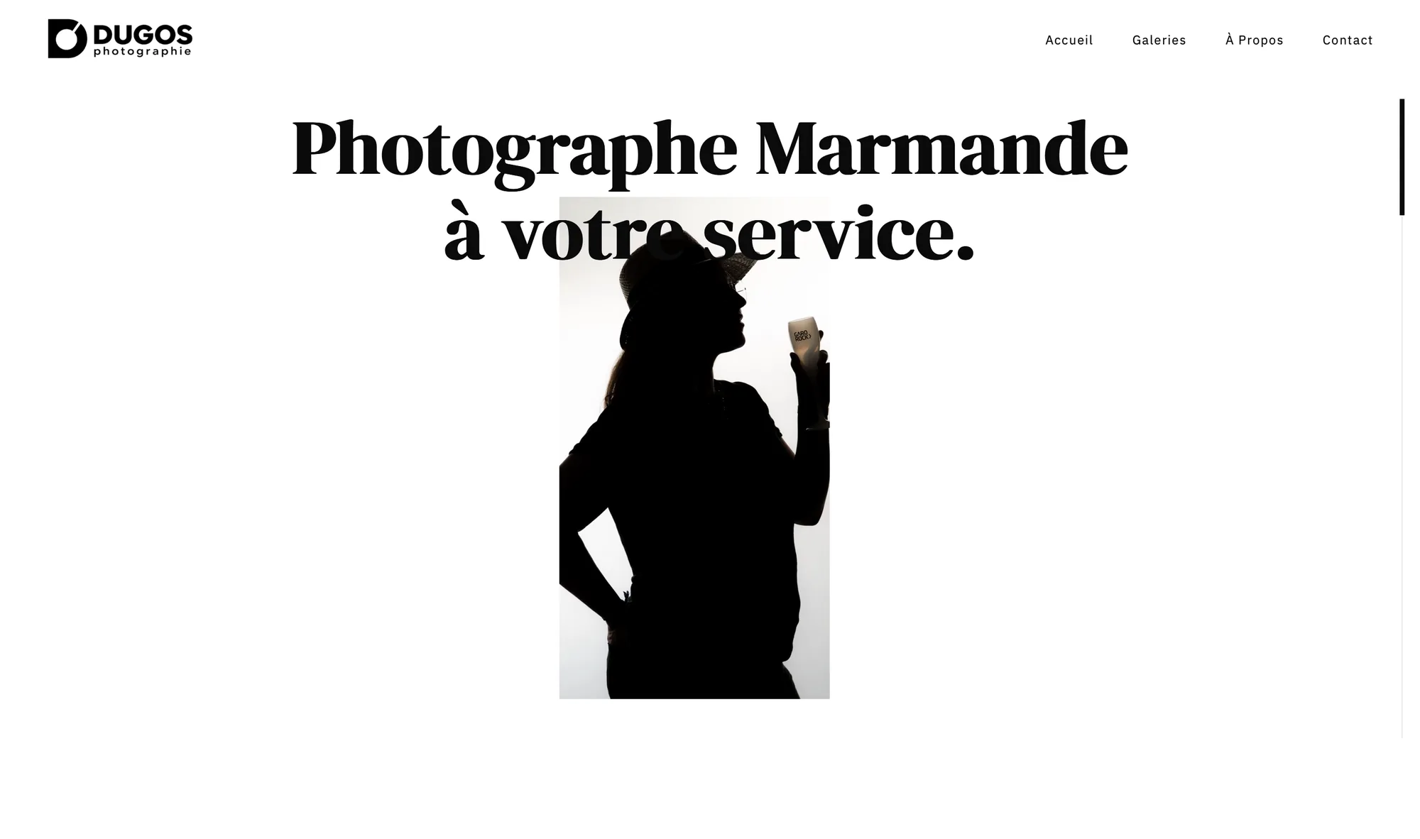 Accueil du site : Photographe Marmande à votre service, au-dessus d'une silhouette en contre-jour.